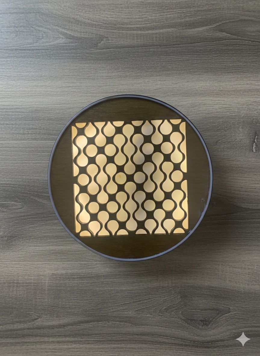 stylish and modern led wooden wall decor light for home and office