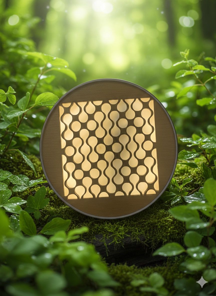 stylish and modern led wooden wall decor light for home and office