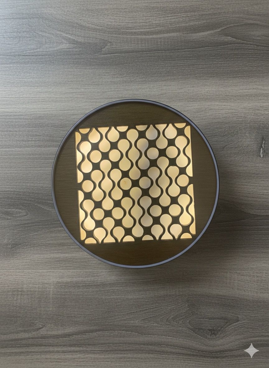 stylish and modern led wooden wall decor light for home and office