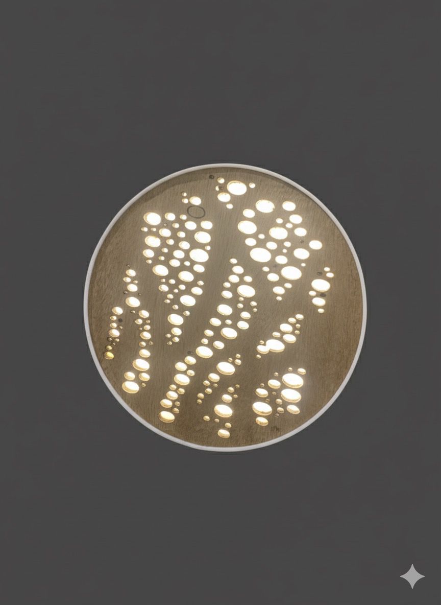 water lay wooden led wall light for bedroom ambience