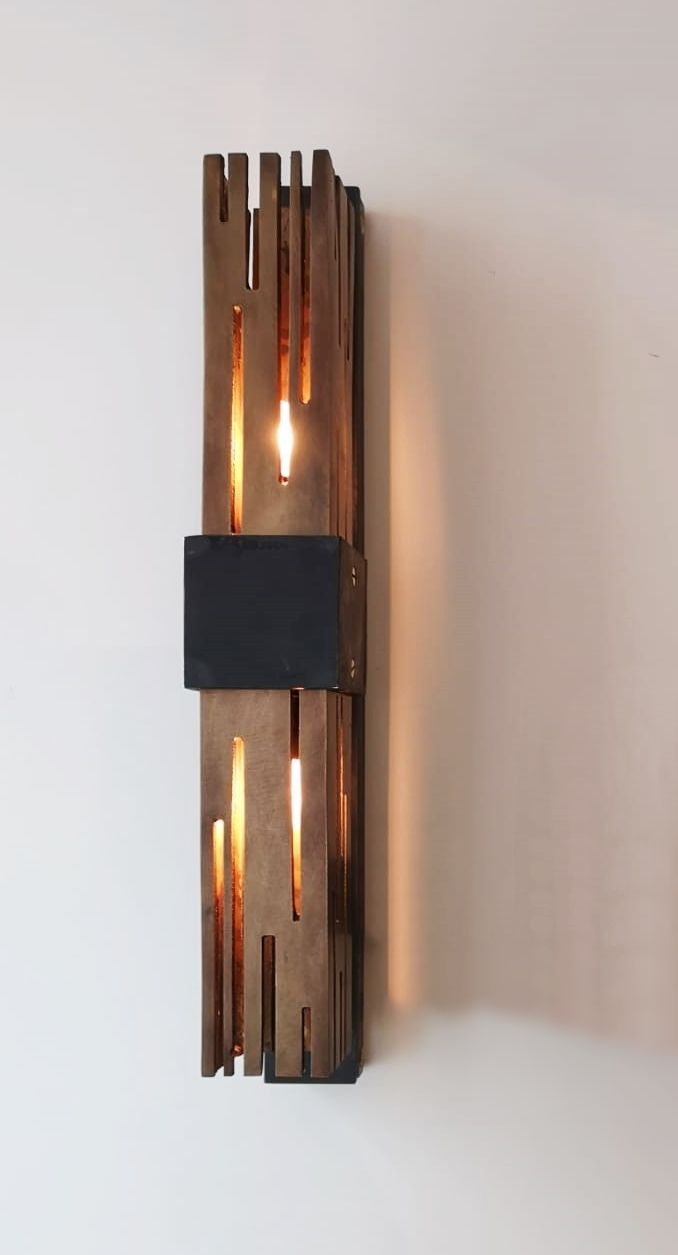elegant wooden wall light for modern luxury house