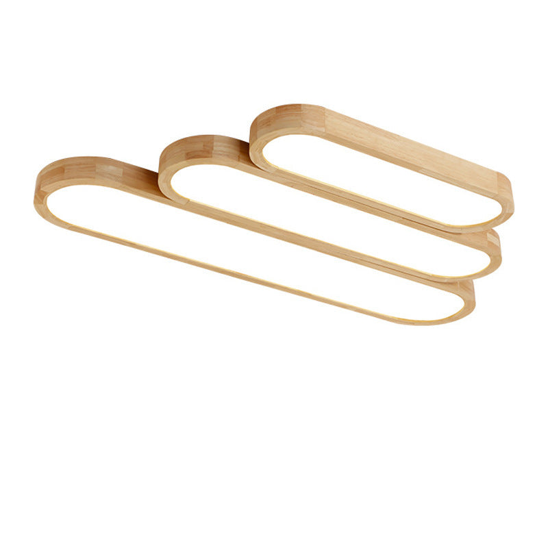 Puzzle Ceiling Lamp Strip Solid Wood Lamp